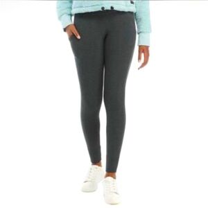 Calvin Klein Premium Performance Double Waistband Moisture Wicking Legging, Sz S